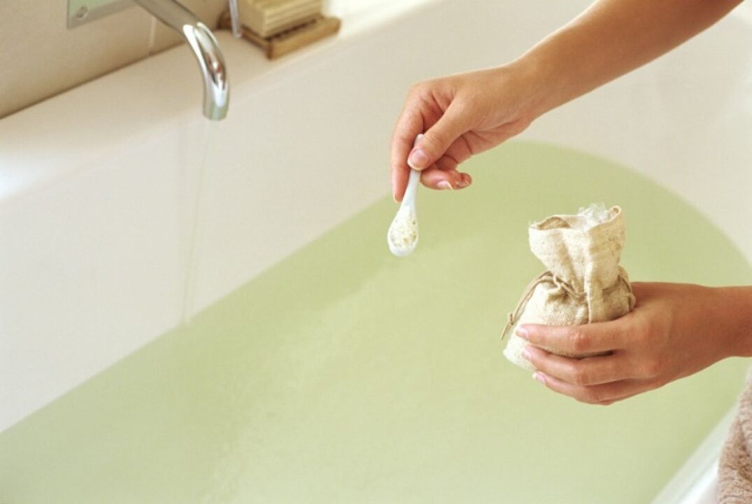 Salzbad zu Hause zur wirksamen Behandlung der zervikalen Osteochondrose