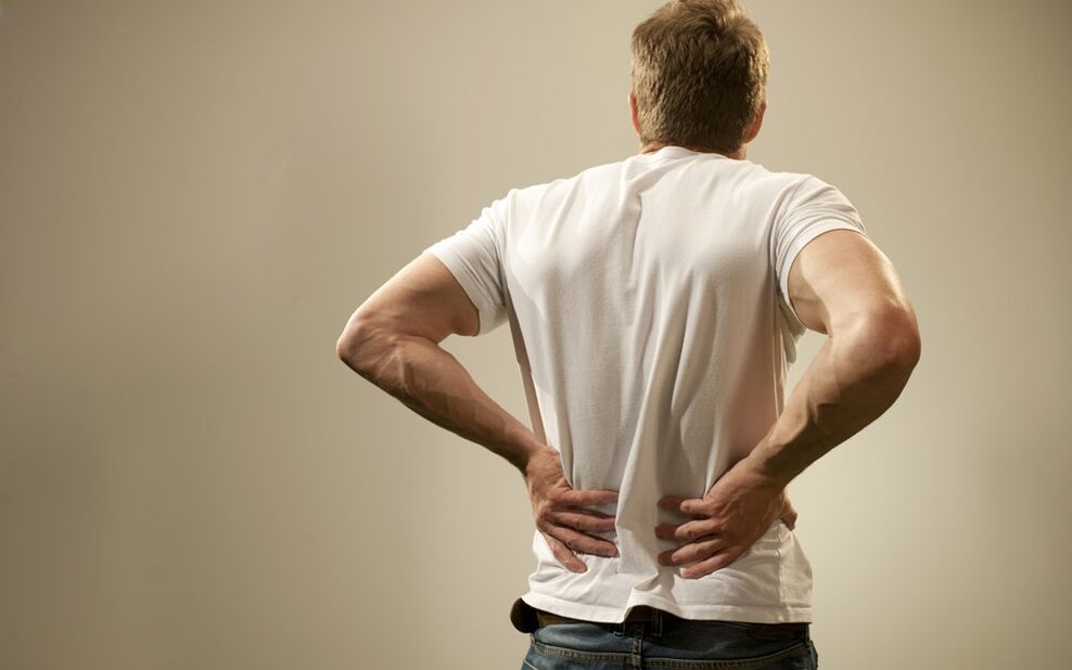 Rückenschmerzen mit Osteochondrose